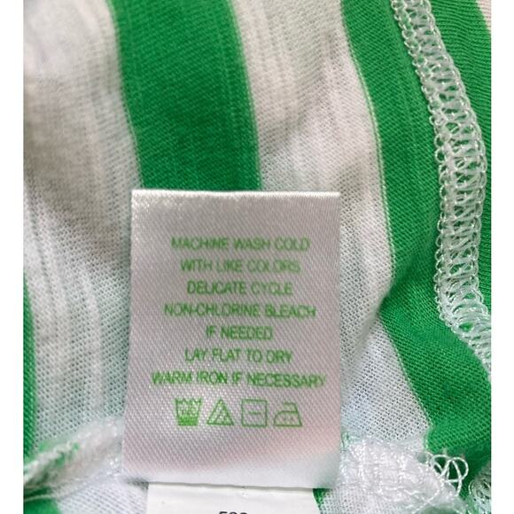 Lilly Pulitzer Cassie Prep Green Skipper Dress S Cotton 3/4 Sleeve Striped - Picture 11 of 11